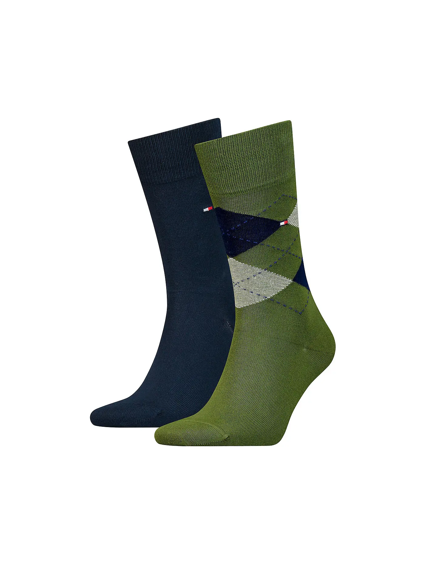 TOMMY HILFIGER | Socken 2-er Pkg. anthracite | olive
